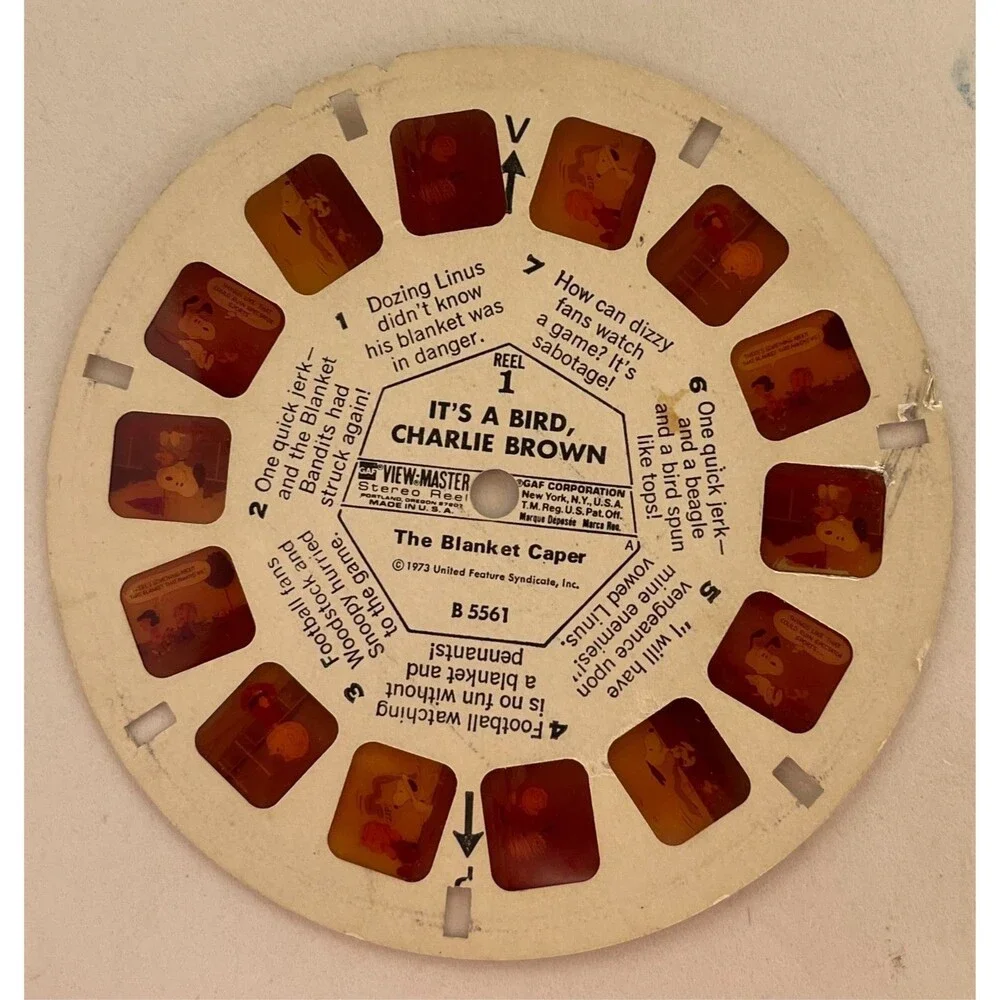 Vintage 1973 Viewmaster It’s a Bird Charlie Brown 3 reel Set GAF B-556 - Picture 4 of 5